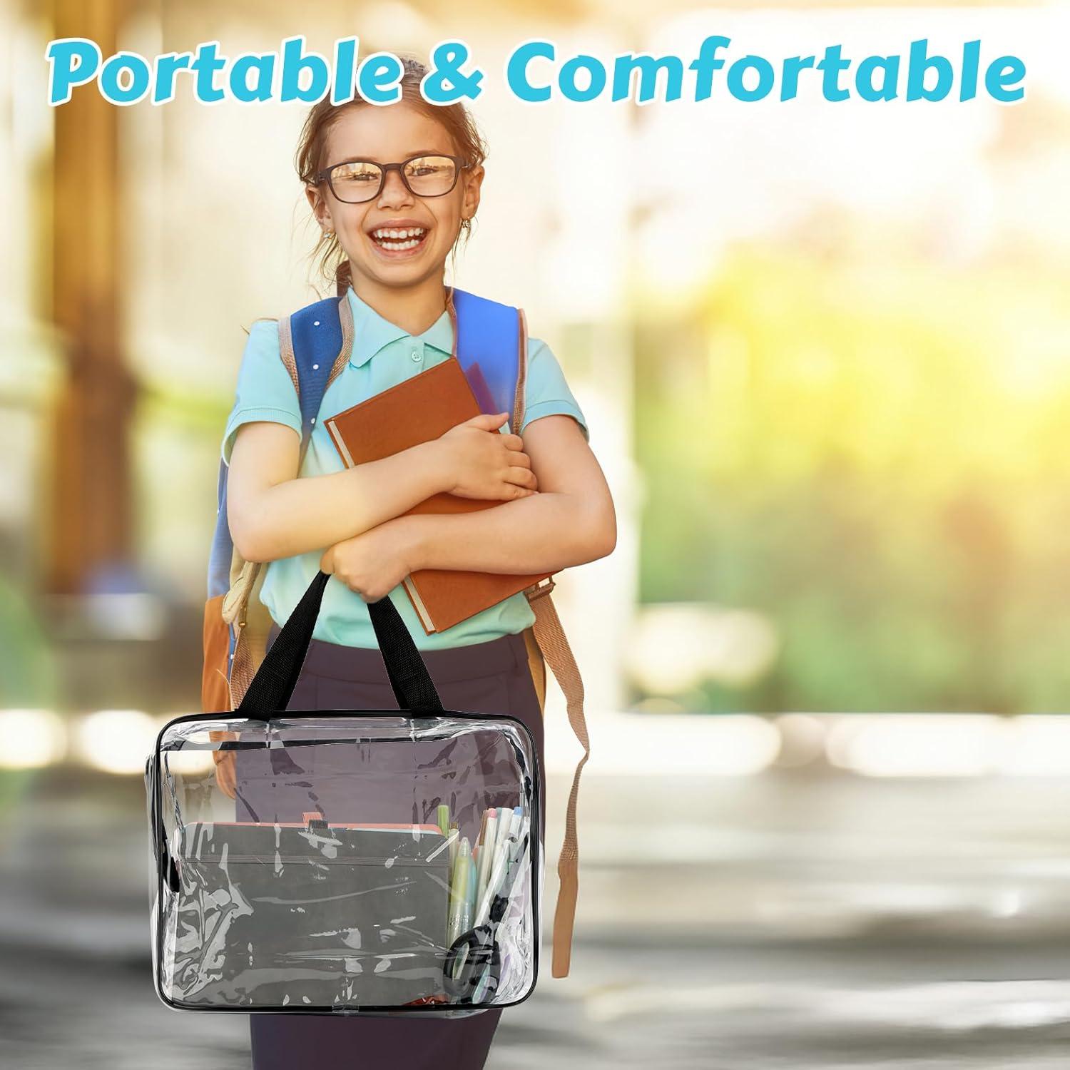 Paquete de 4 bolsas de almacenamiento MOWPOG 30x22.4cm PVC