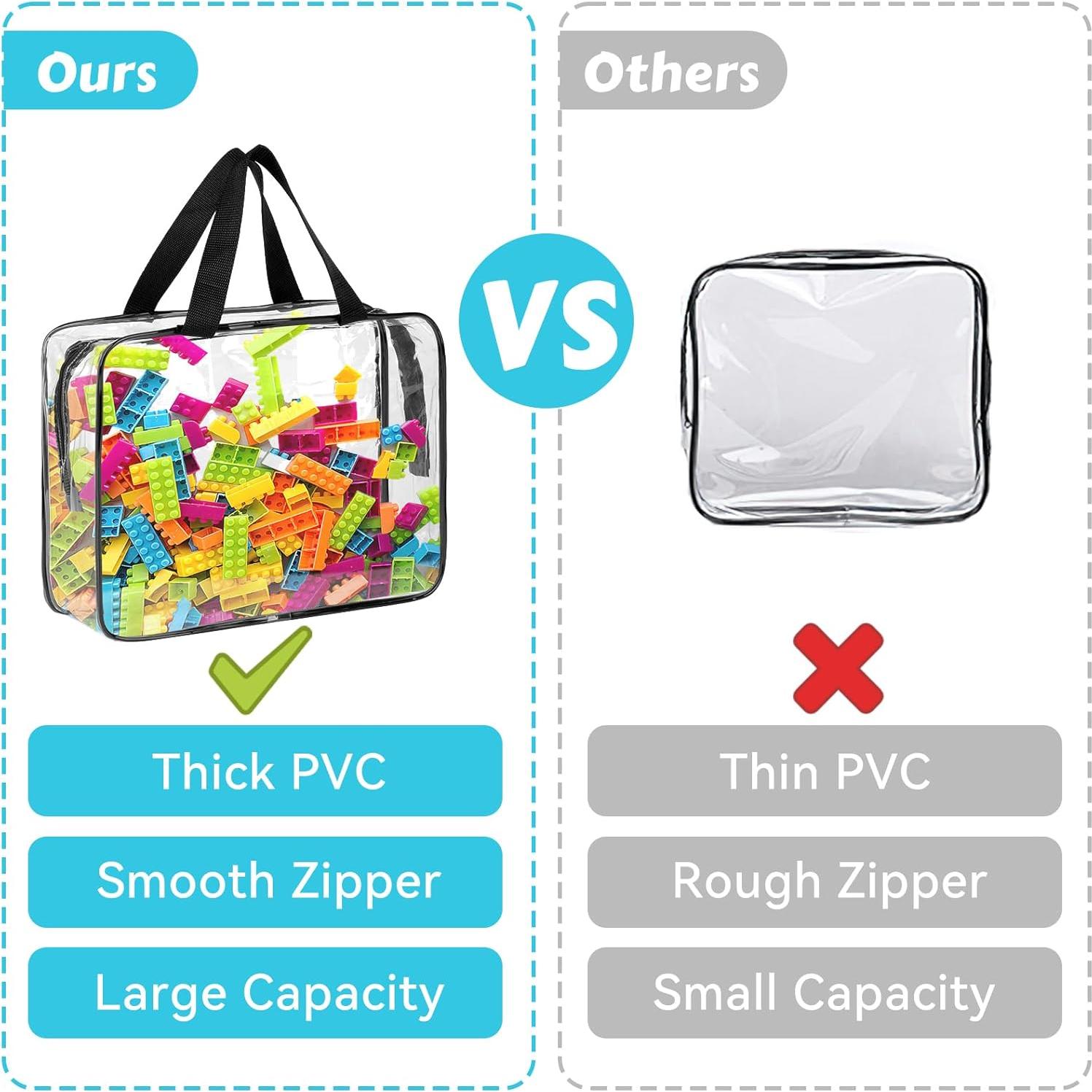 Paquete de 4 bolsas de almacenamiento MOWPOG 30x22.4cm PVC