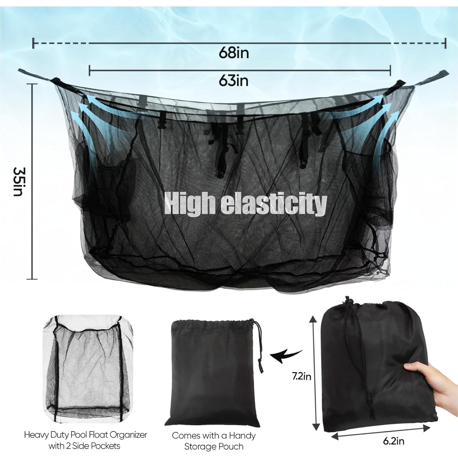 Organizador de Almacenamiento para Flotadores de Piscina DECORSWITH 160x36x90cm