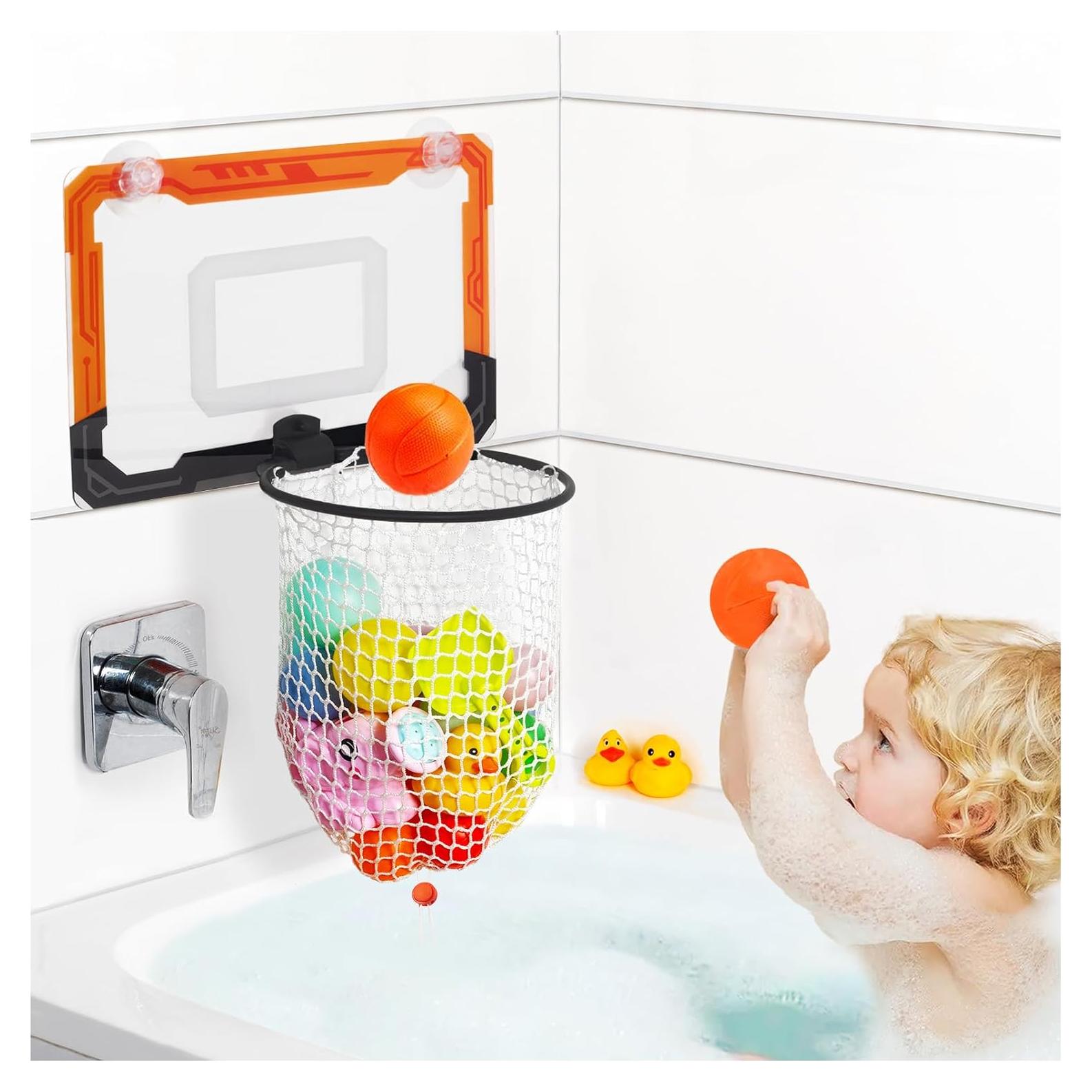 Organizador de Juguetes de Baño QPJ con Drenaje Rápido 40x24x56cm