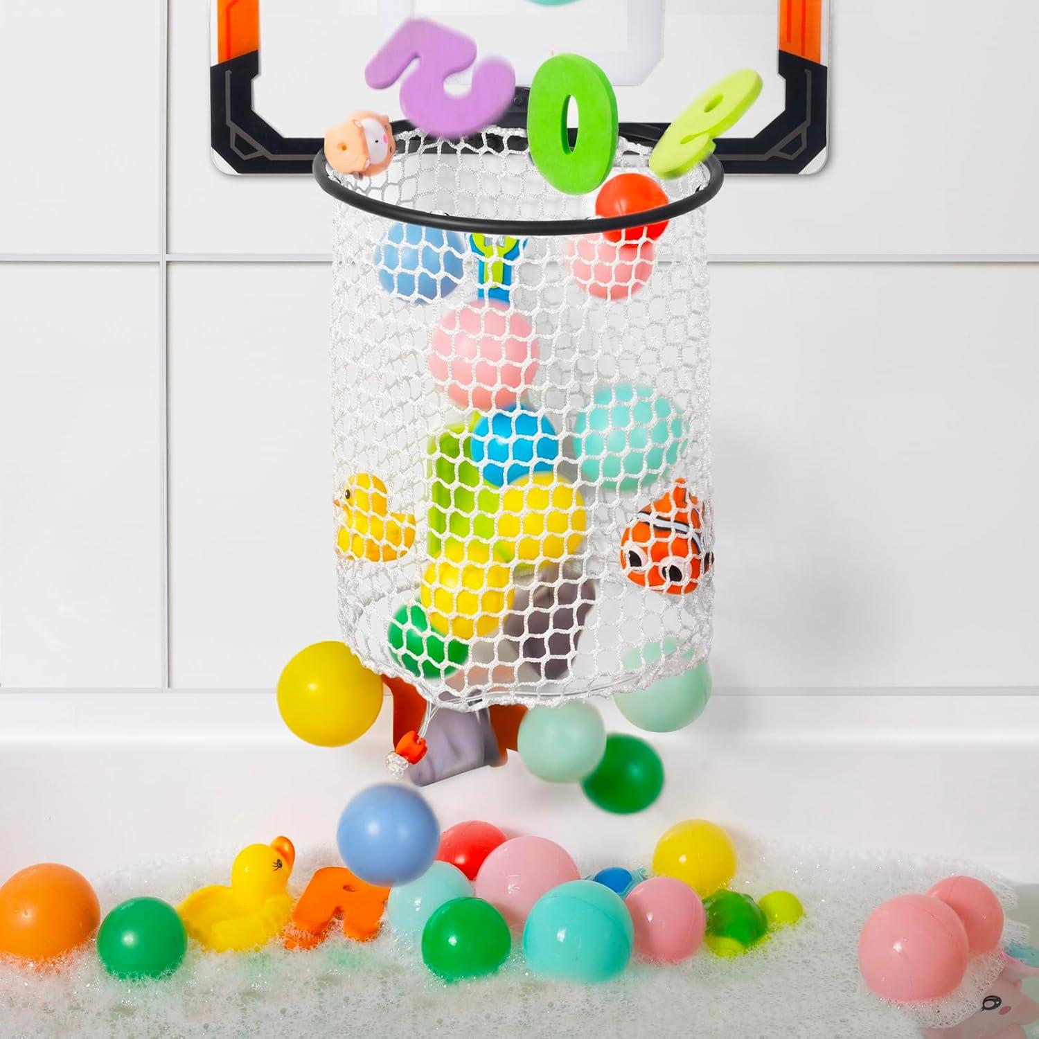 Organizador de Juguetes de Baño QPJ con Drenaje Rápido 40x24x56cm