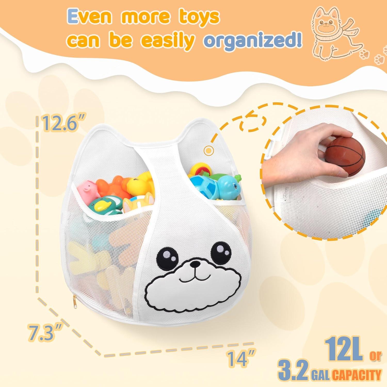 Organizador de Juguetes de Baño Austion 12L con Cierre Inferior