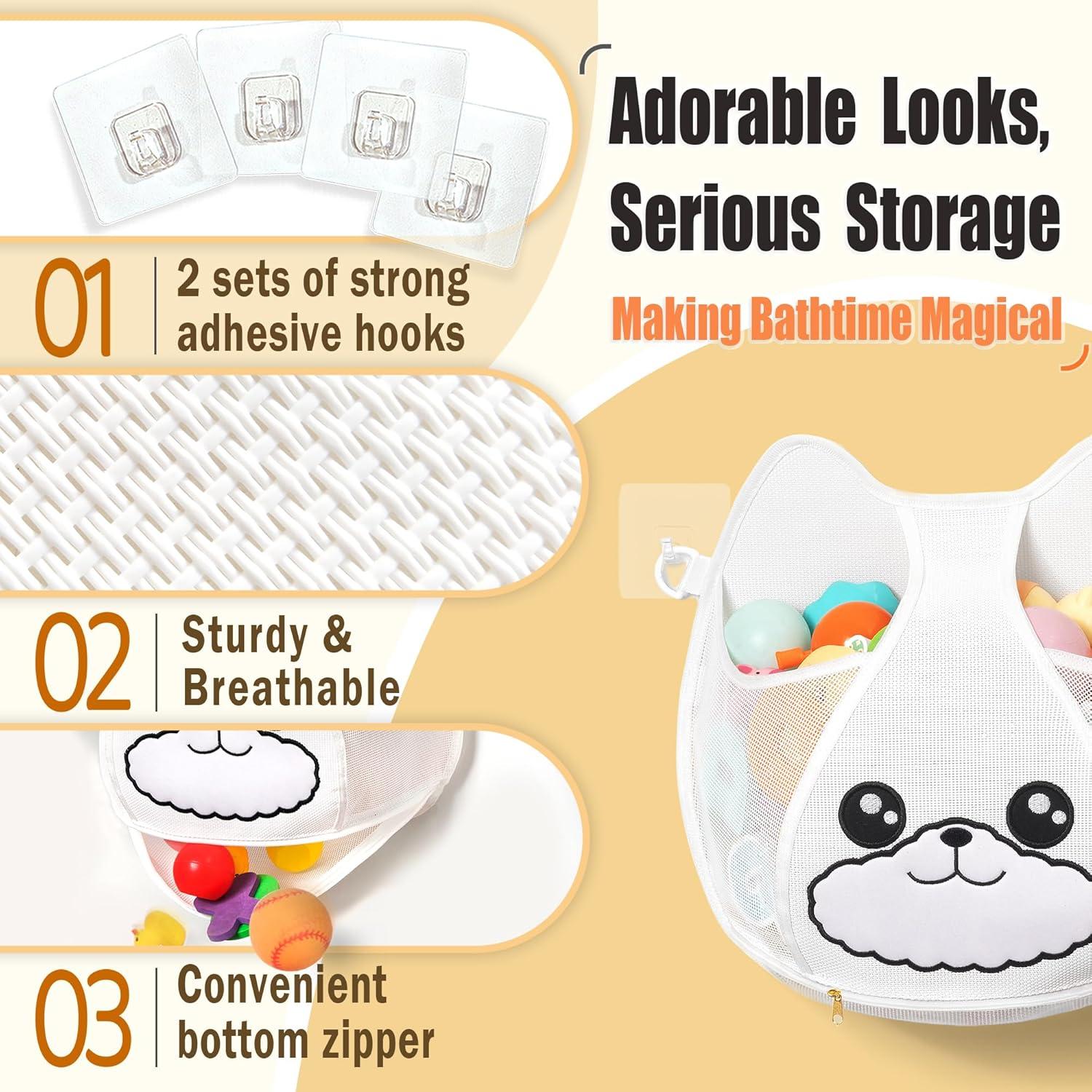 Organizador de Juguetes de Baño Austion 12L con Cierre Inferior