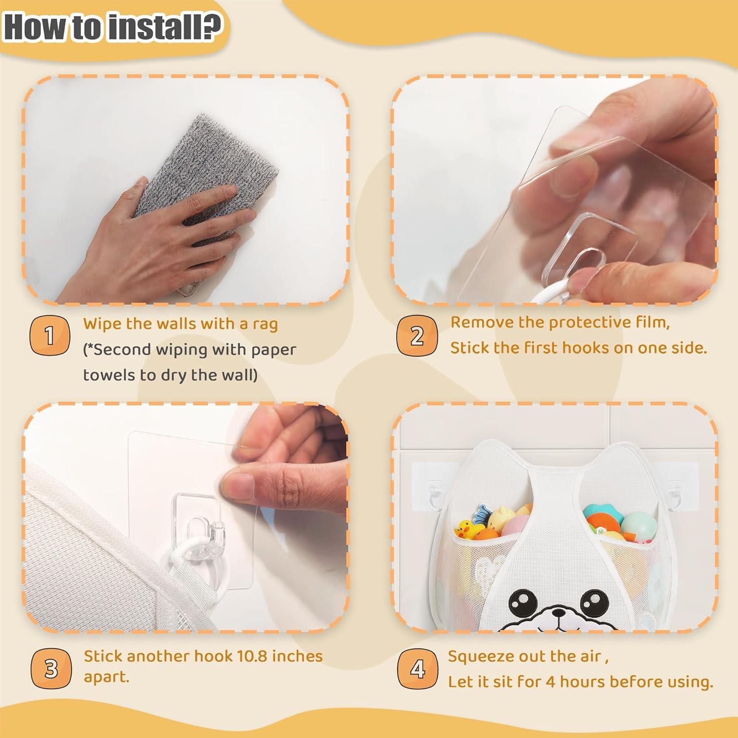 Organizador de Juguetes de Baño Austion 12L con Cierre Inferior