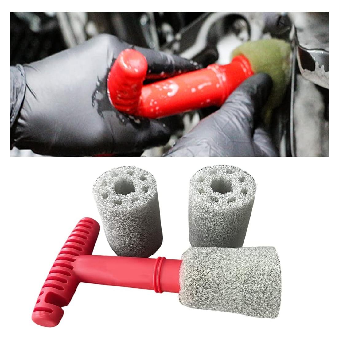 Cepillo de Detalle para Ruedas AICEL con Esponjas Reemplazables