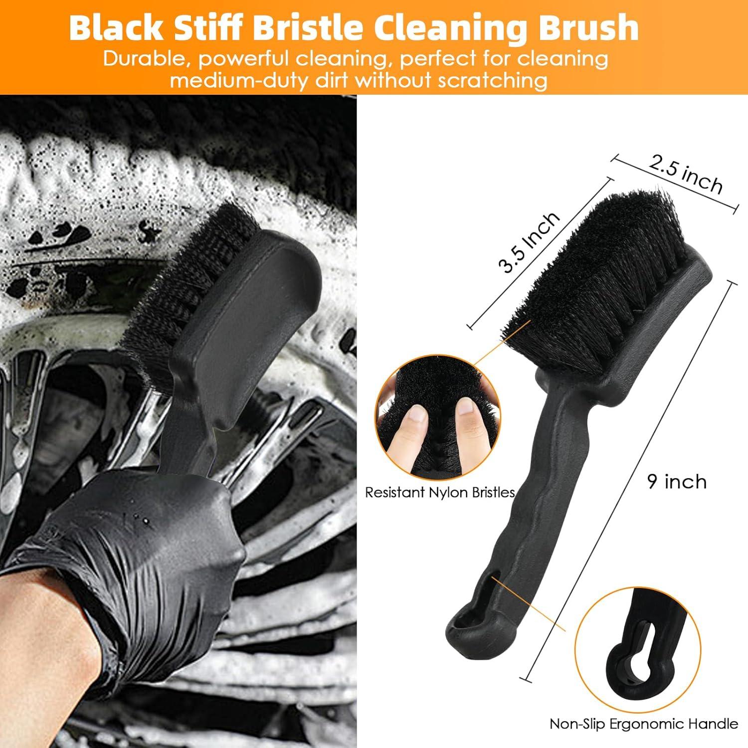 Kit de Cepillos de Limpieza para Ruedas y Neumáticos 6 Piezas