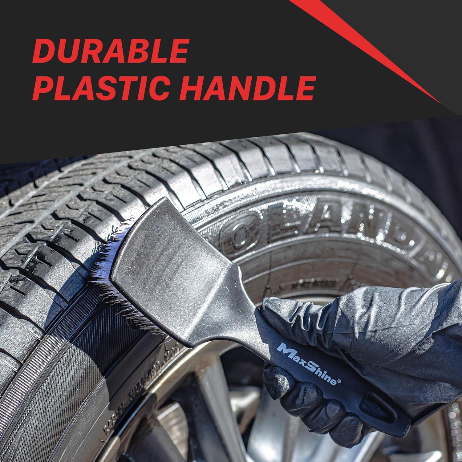 Cepillo de Limpieza Maxshine con Mango Largo y Cerdas Duras