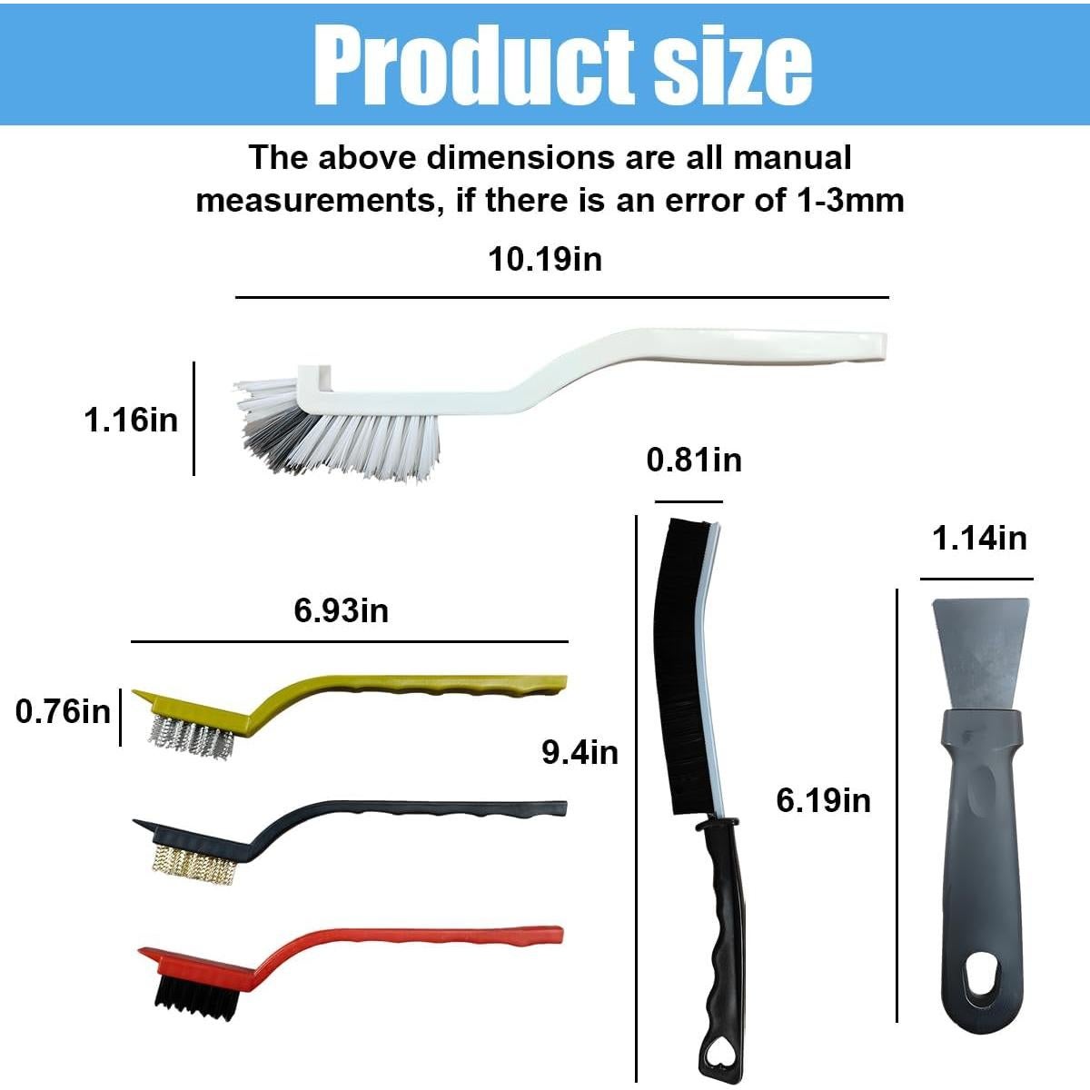 Juego de Cepillos de Limpieza de Auto DUSCOKE 11PCS Accesorios