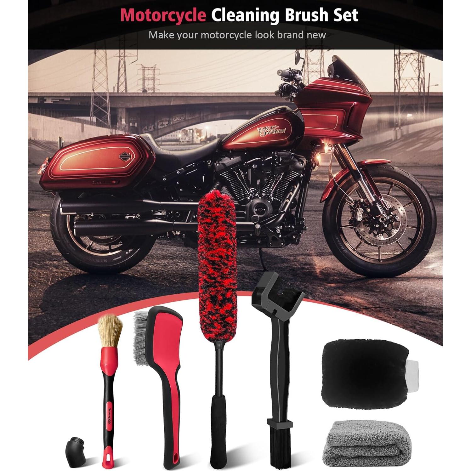 Kit de Limpieza de Motocicleta YeewayVeh 6 Piezas