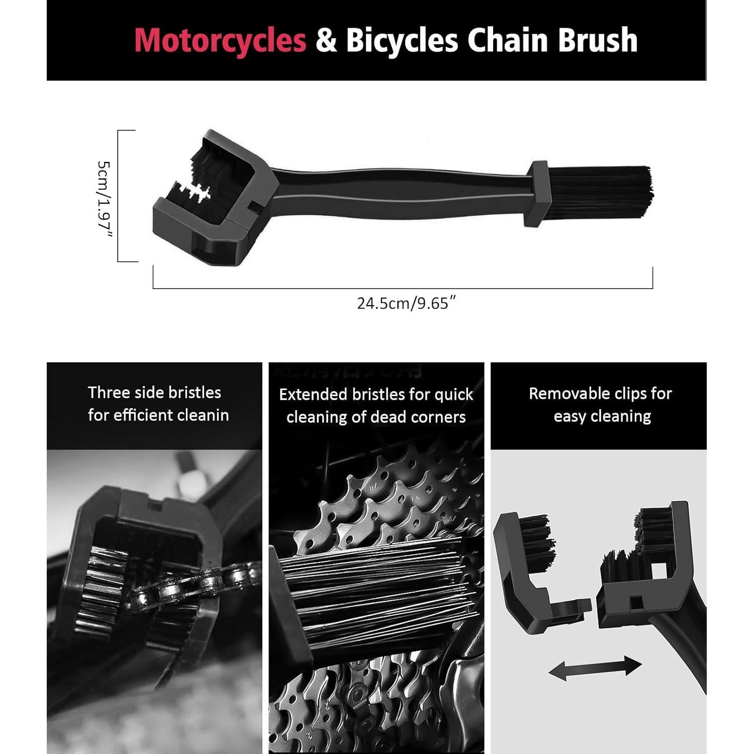 Kit de Limpieza de Motocicleta YeewayVeh 6 Piezas