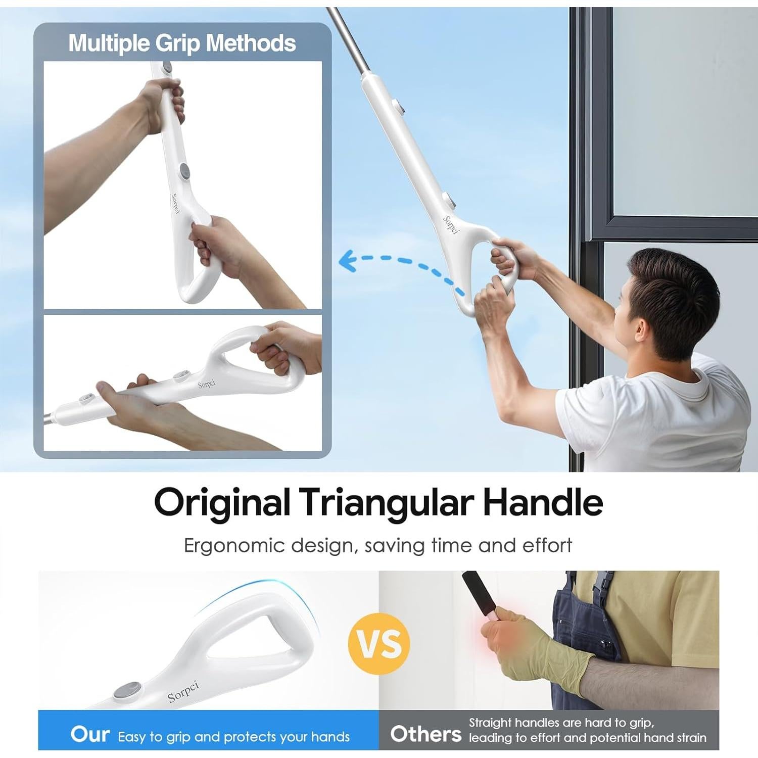 Cepillo Eléctrico Giratorio Sorpci 2025 con 7 Cabezas y 3 Velocidades