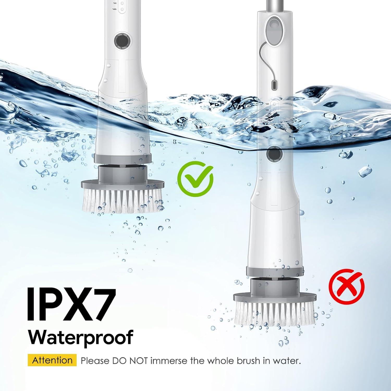 Cepillo Eléctrico Giratorio Sorpci 2025 con 7 Cabezas y 3 Velocidades