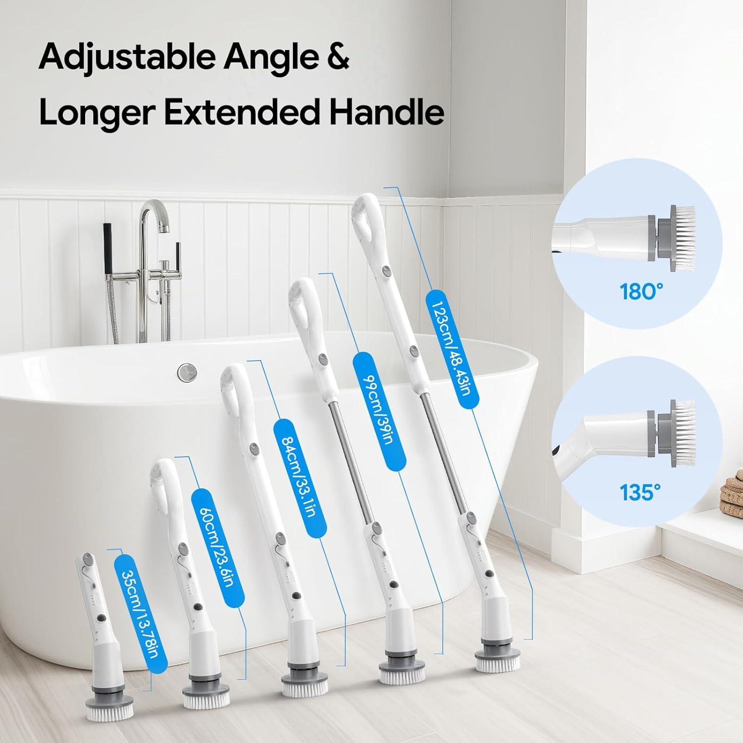 Cepillo Eléctrico Giratorio Sorpci 2025 con 7 Cabezas y 3 Velocidades