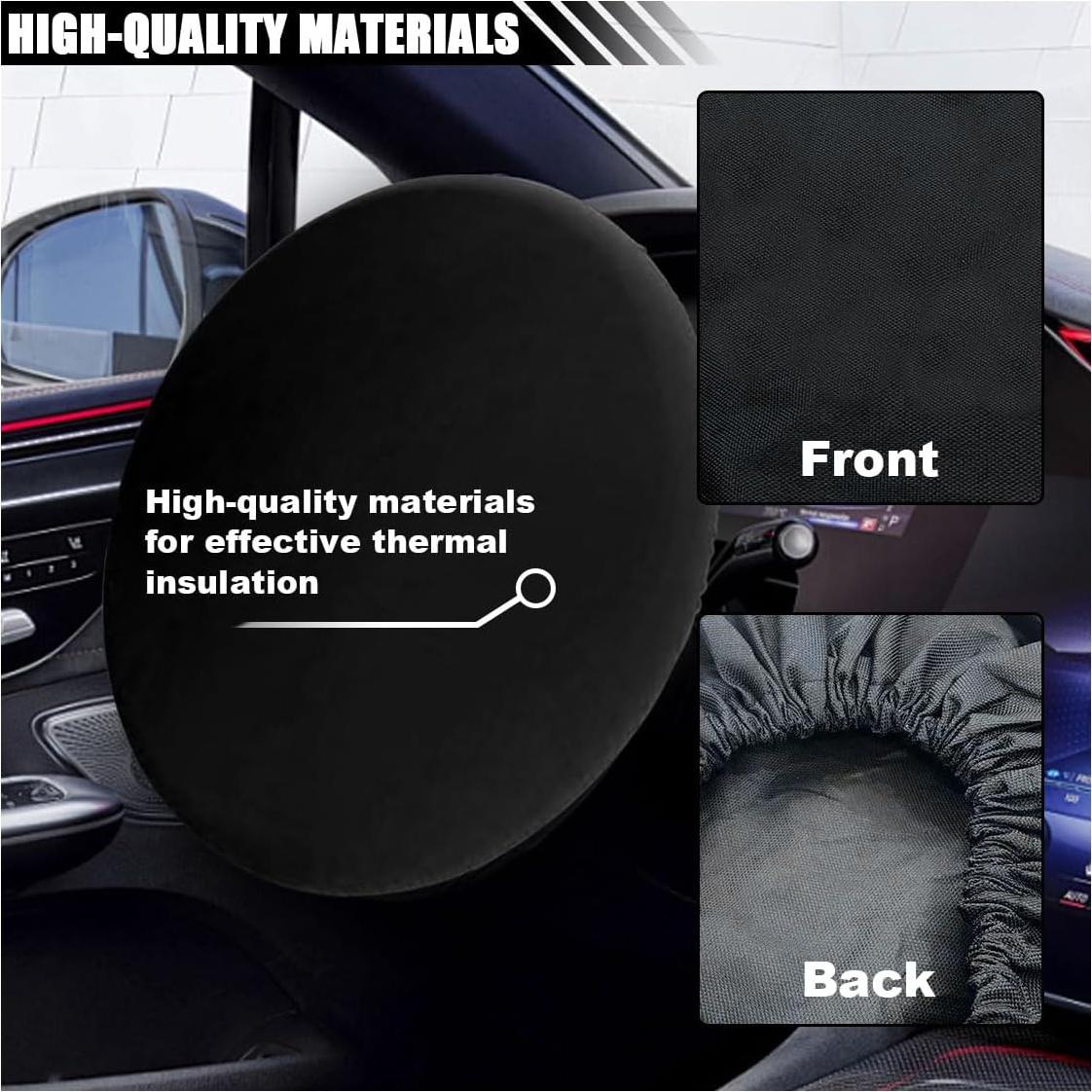 Cubierta de Volante Universal JOYCOURT 45.72 cm Negra