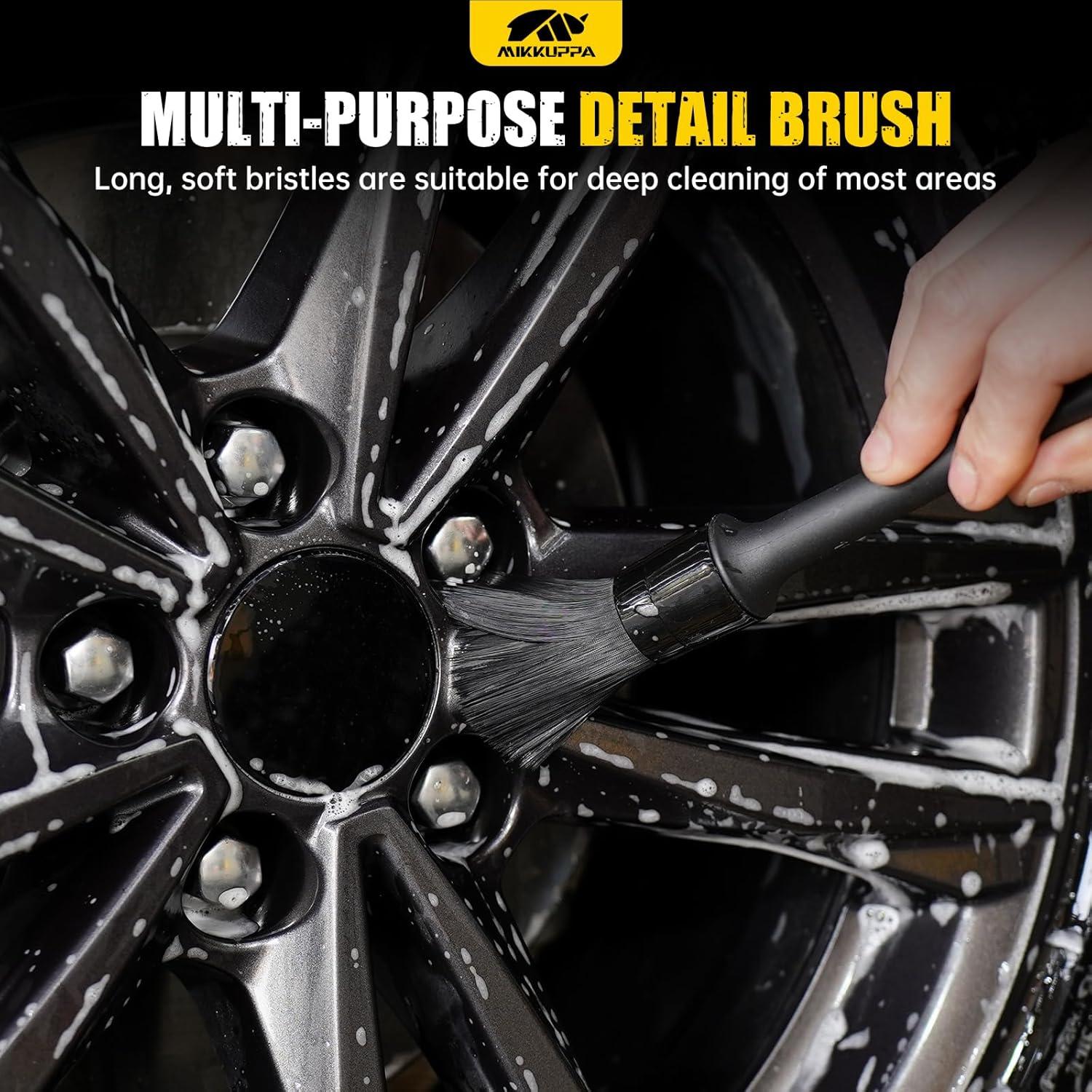 Juego de Cepillos para Ruedas MIKKUPPA - 4 Piezas para Coche