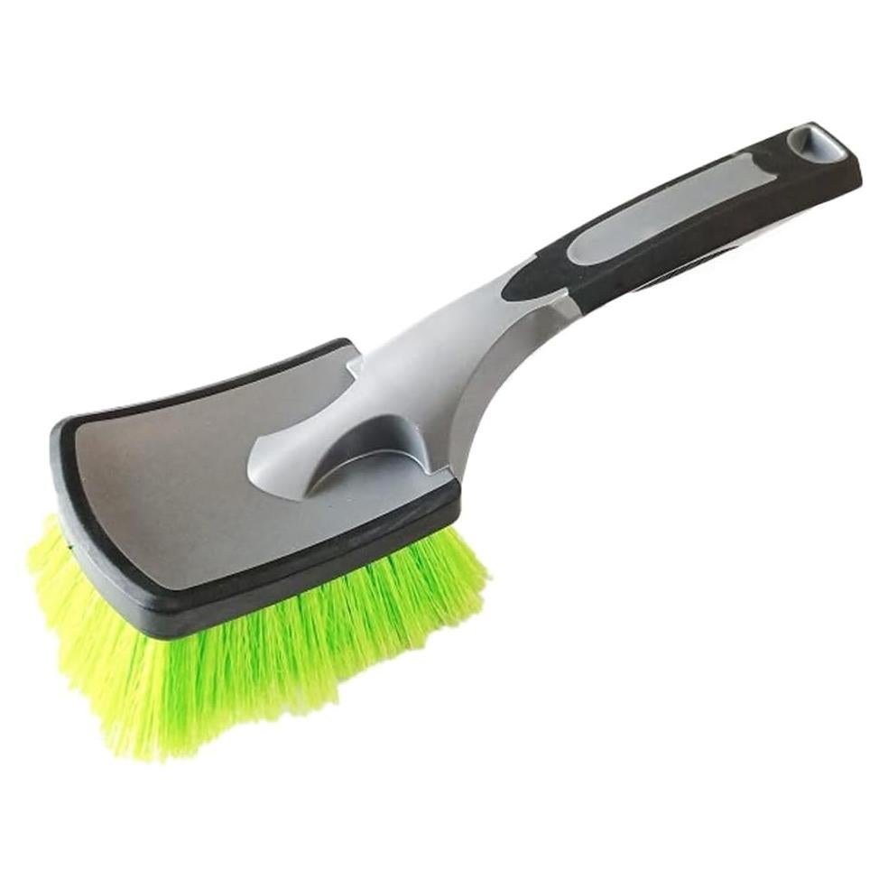 Cepillo Limpiador de Ruedas ZIMISI Verde - Cerdas Suaves y Ergonomía