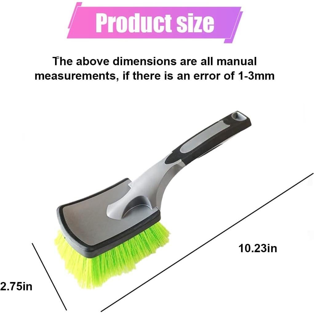 Cepillo Limpiador de Ruedas ZIMISI Verde - Cerdas Suaves y Ergonomía