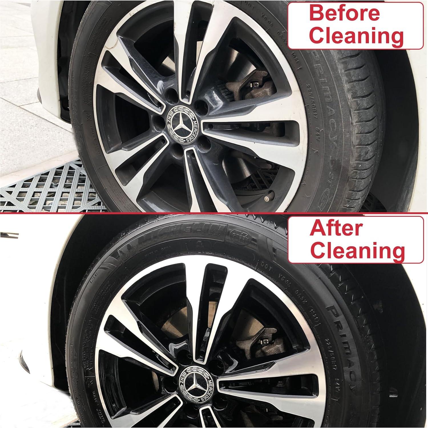 Juego de Cepillos de Limpieza para Ruedas Latamil 9 Piezas