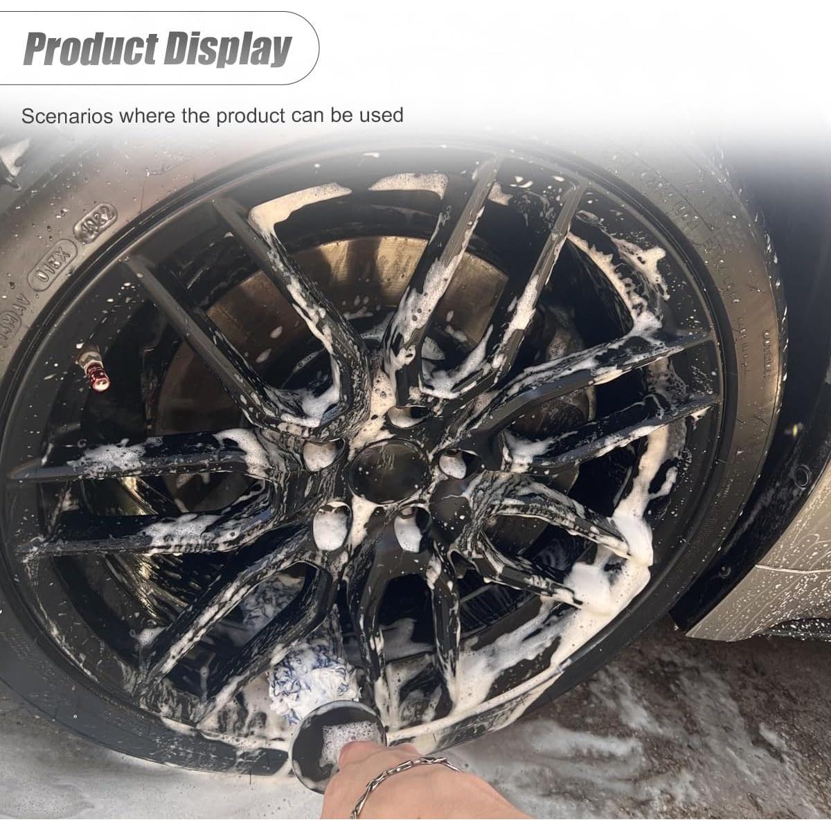 Cepillo Limpiador de Ruedas ZIMISI Microfibra Azul 42.94 cm