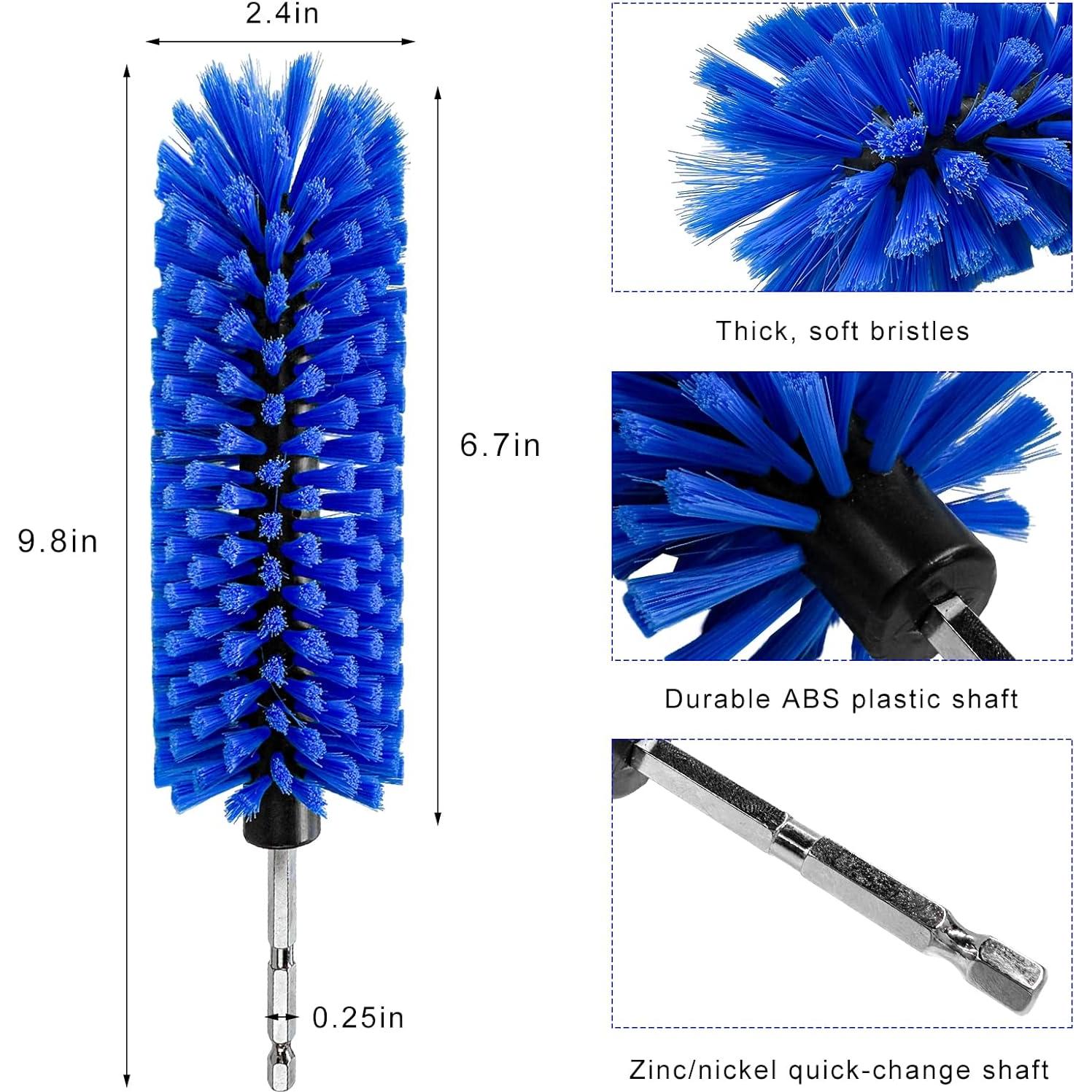 Cepillo de Taladro MUQIDA para Ruedas de Coche, 25x6 cm