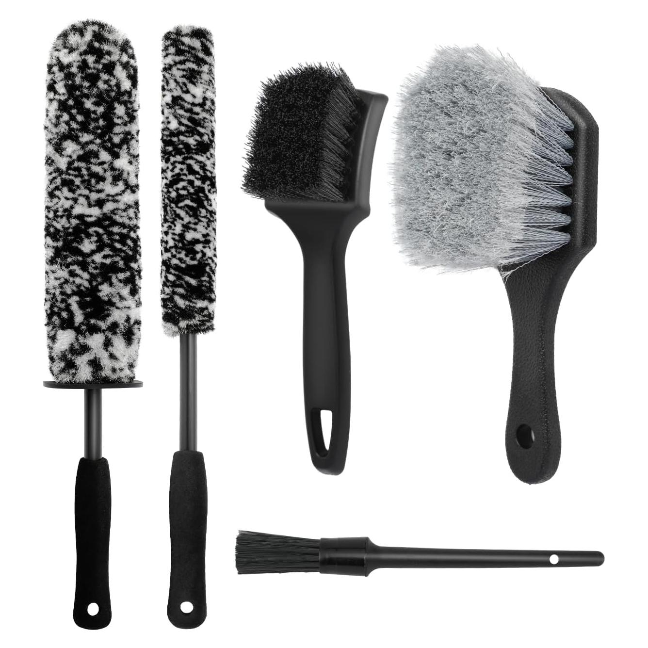 Kit de Cepillos para Limpiar Ruedas DEPOTA 5 Piezas