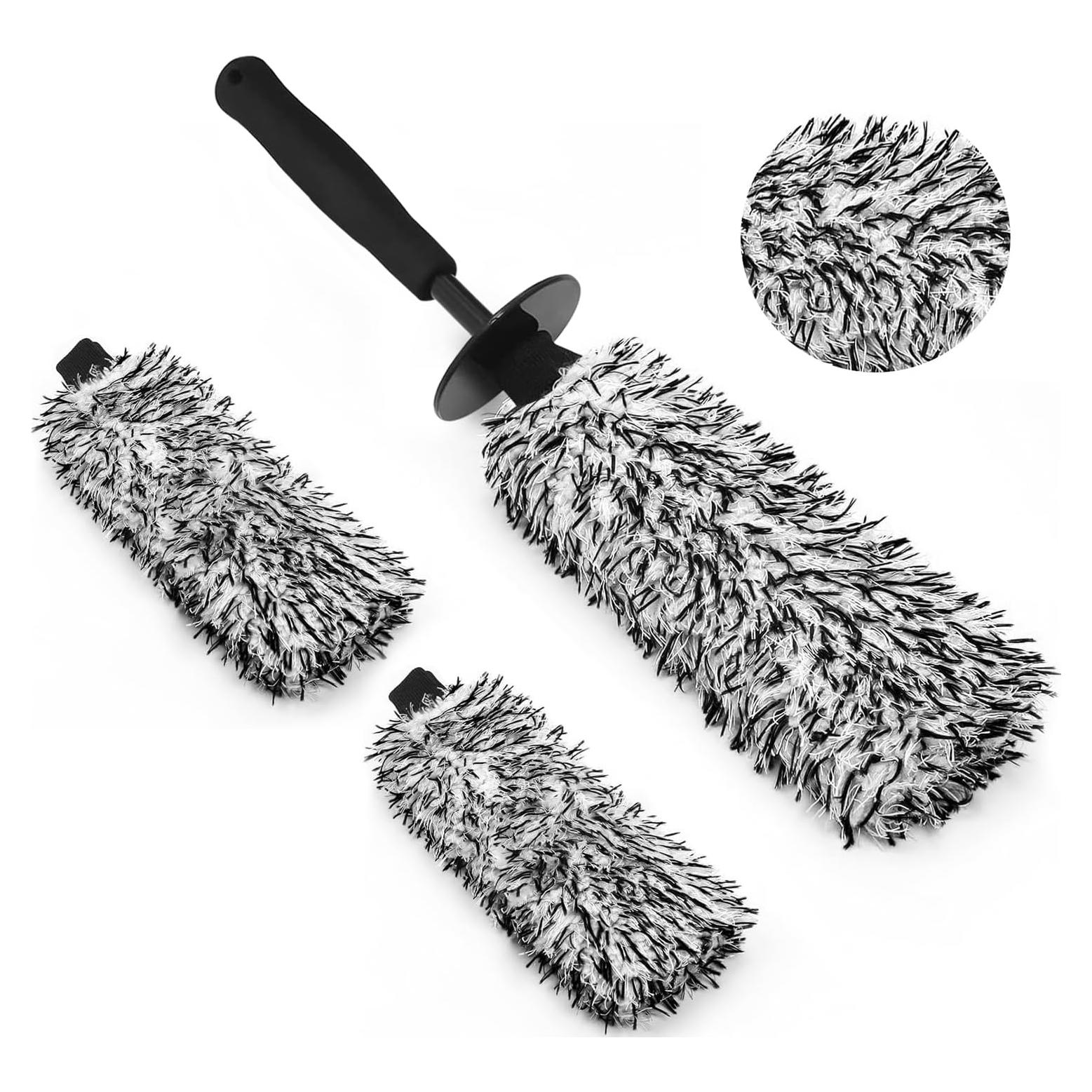 Kit de Cepillos de Limpieza de Ruedas YeewayVeh 3 Piezas