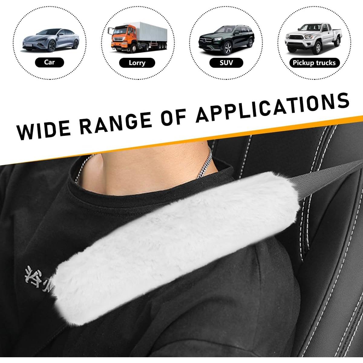 Juego de 6 fundas de volante esponjosas Ohleats 15" blanco