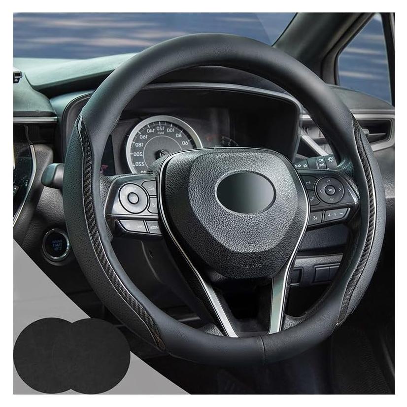 Funda de Volante Muamos Negra 35.56-36.83 cm Antideslizante