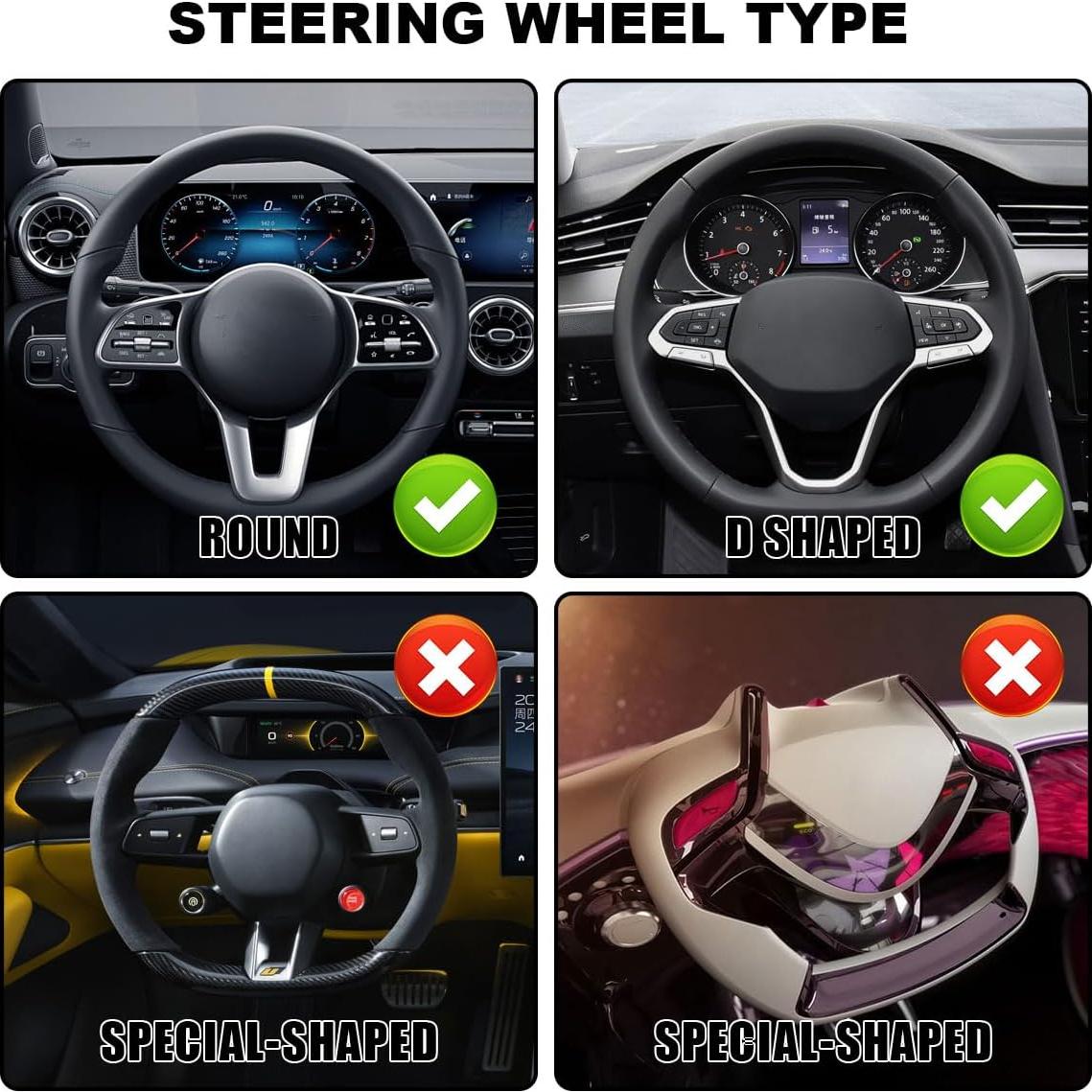 Cubierta de Volante ZIMISI Cuero PU 38 cm Antideslizante Púrpura