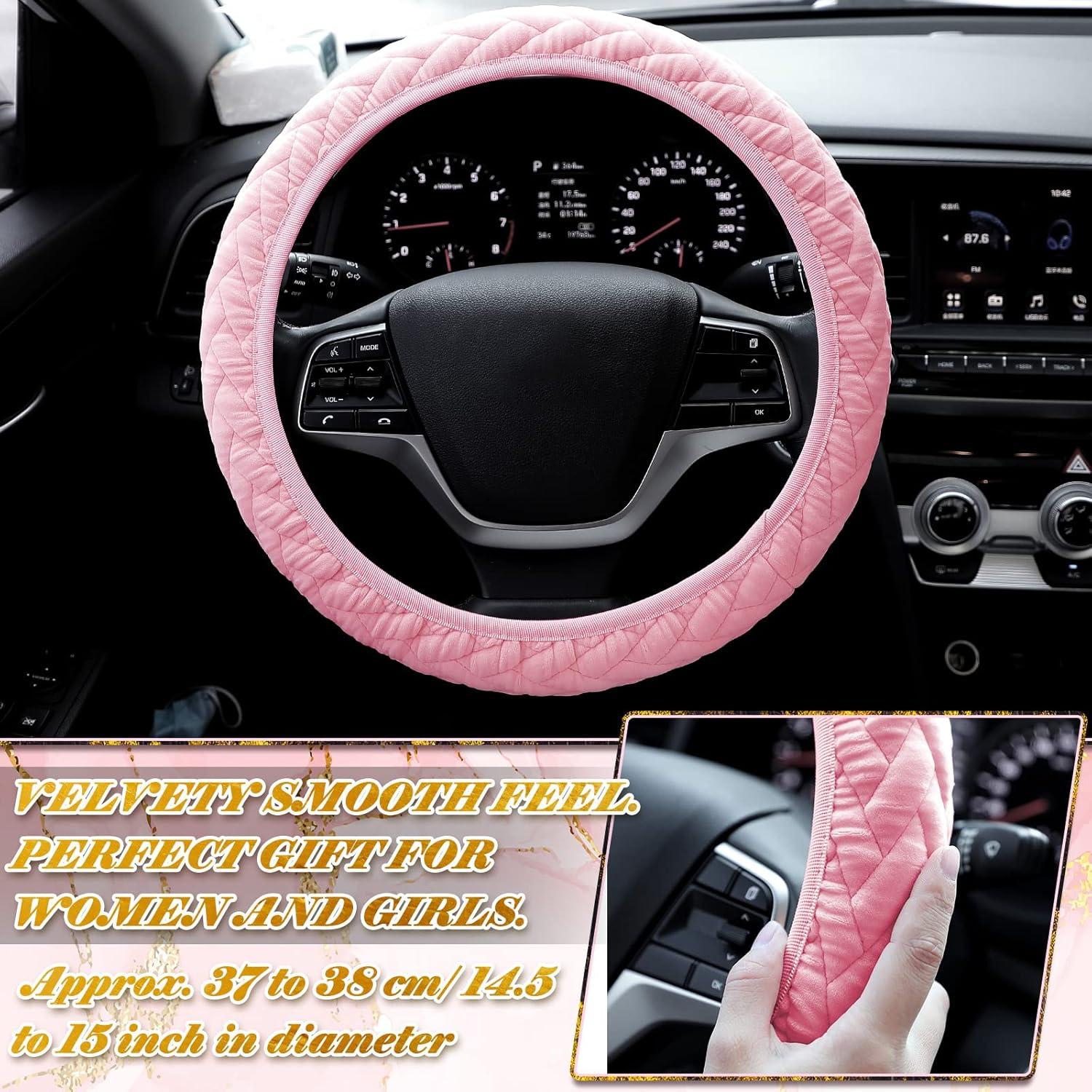 Conjunto de Accesorios de Coche Tallew Rosa 8 Piezas