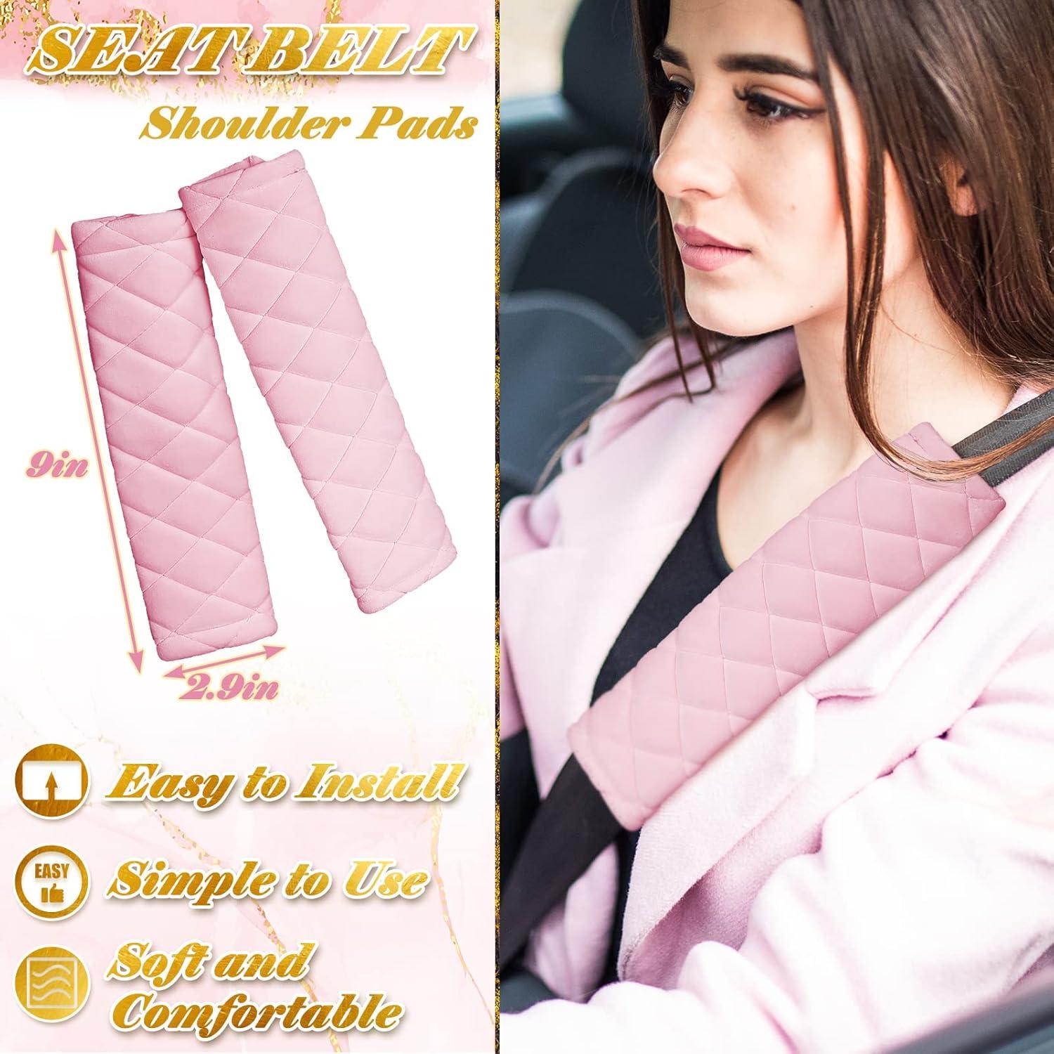 Conjunto de Accesorios de Coche Tallew Rosa 8 Piezas