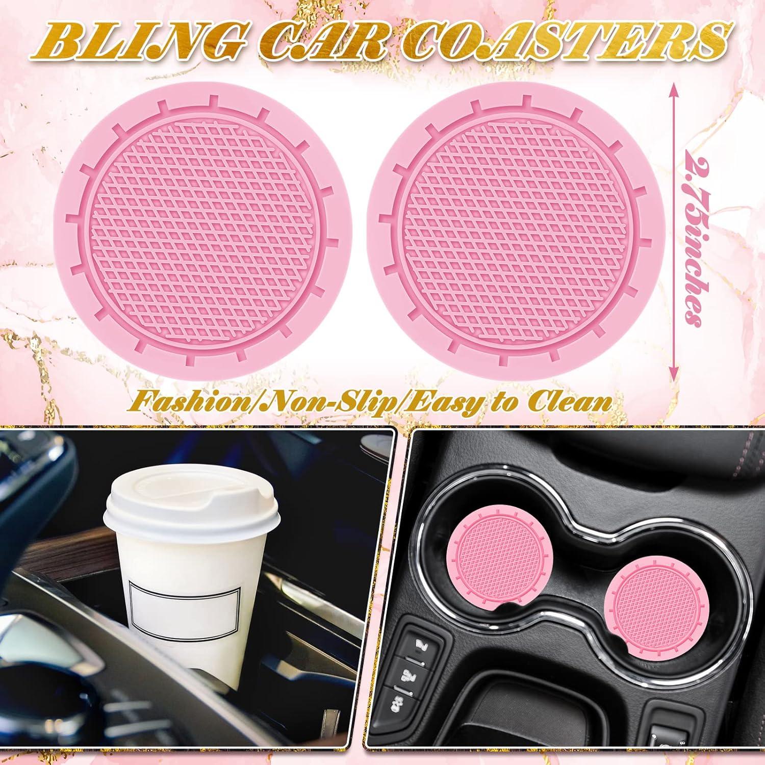 Conjunto de Accesorios de Coche Tallew Rosa 8 Piezas