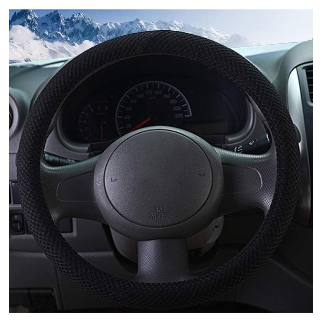 Cubierta de Volante ZHOL Universal 37-38 cm Microfibra Negra