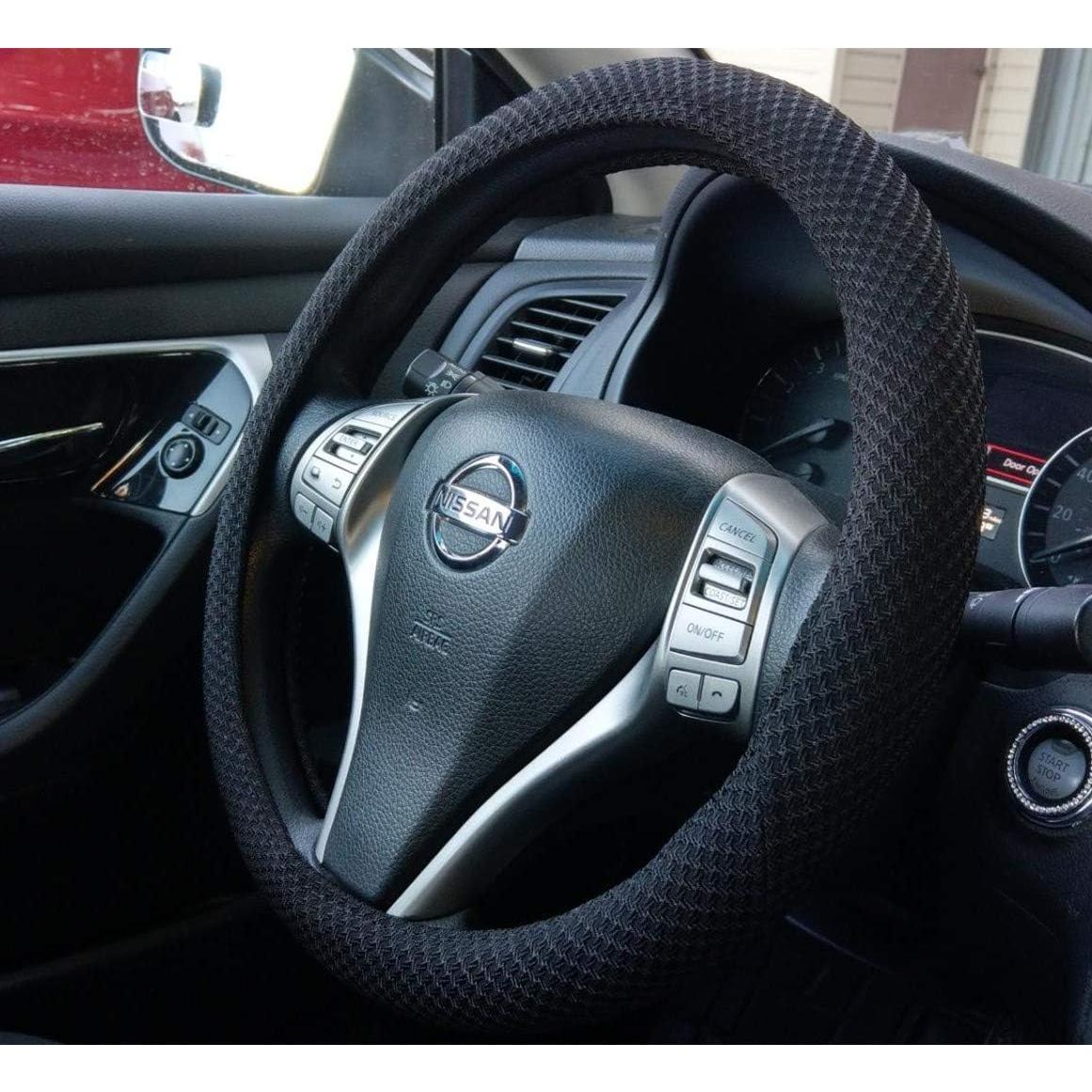 Cubierta de Volante ZHOL Universal 37-38 cm Microfibra Negra