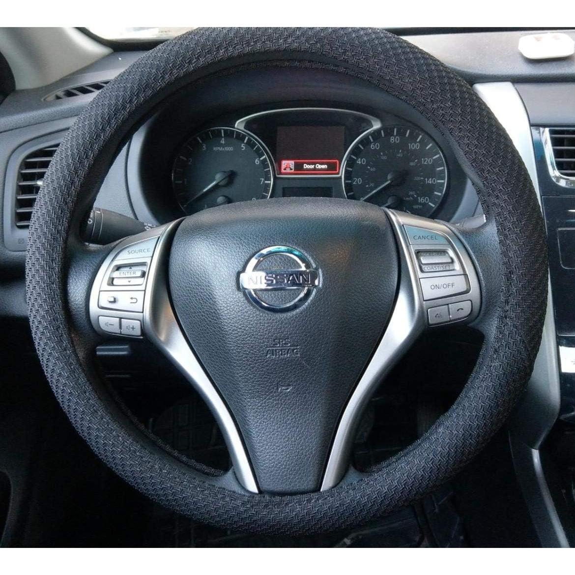 Cubierta de Volante ZHOL Universal 37-38 cm Microfibra Negra