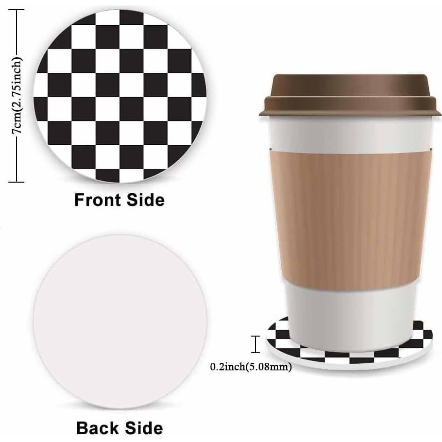 Cubierta de Volante de Felpa Gwwens 38 cm Rayas Blancas y Negras