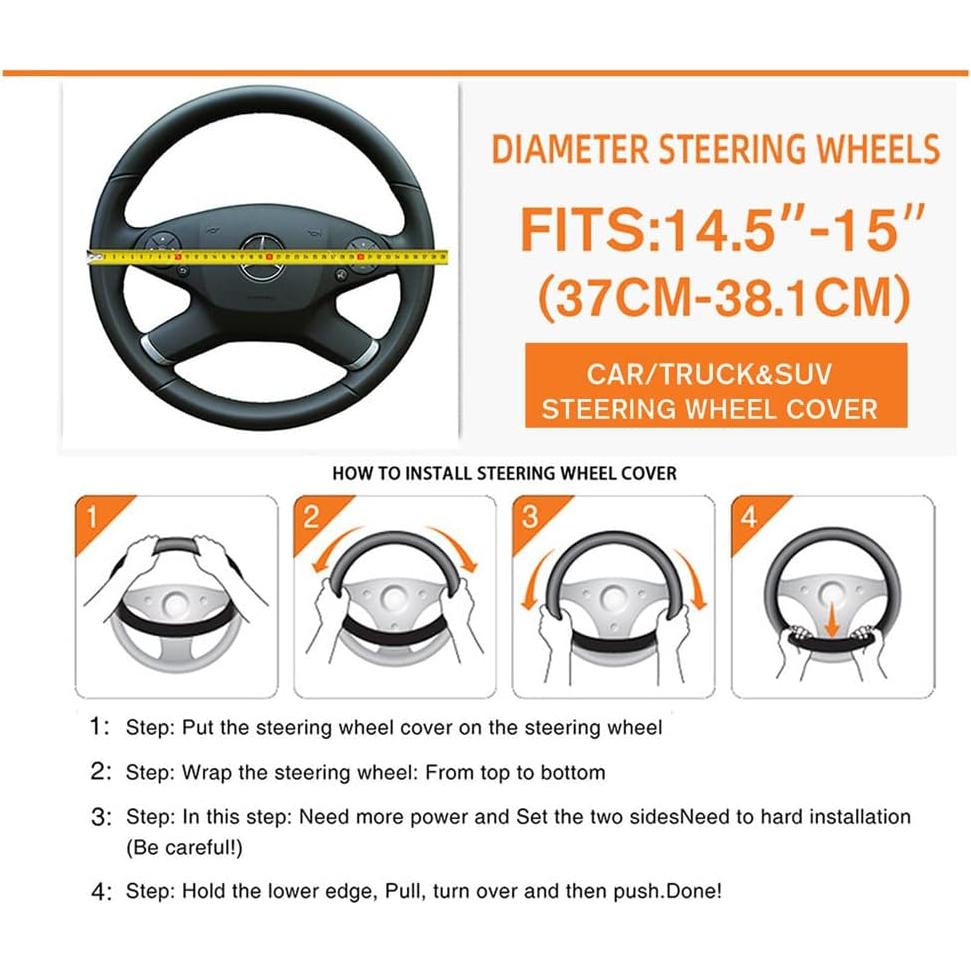 Cubierta de Volante de Felpa Gwwens 38 cm Rayas Blancas y Negras