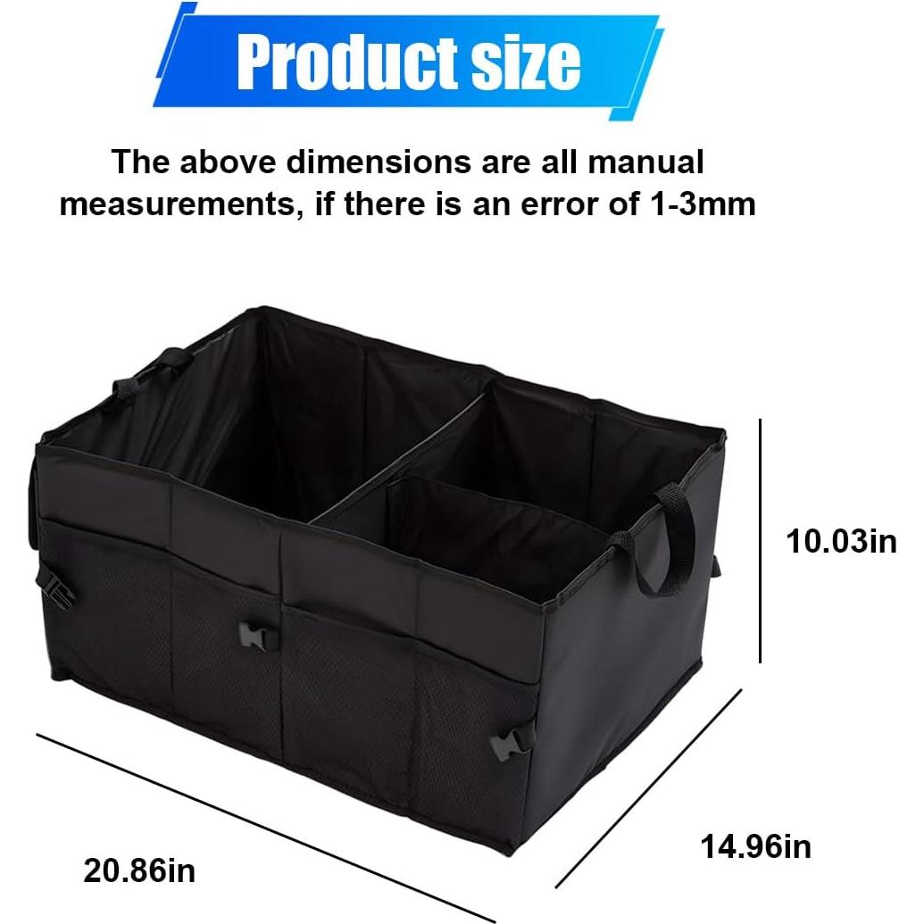 Organizador de Maletero ZIMISI Negro 53x38x25.5 cm Impermeable