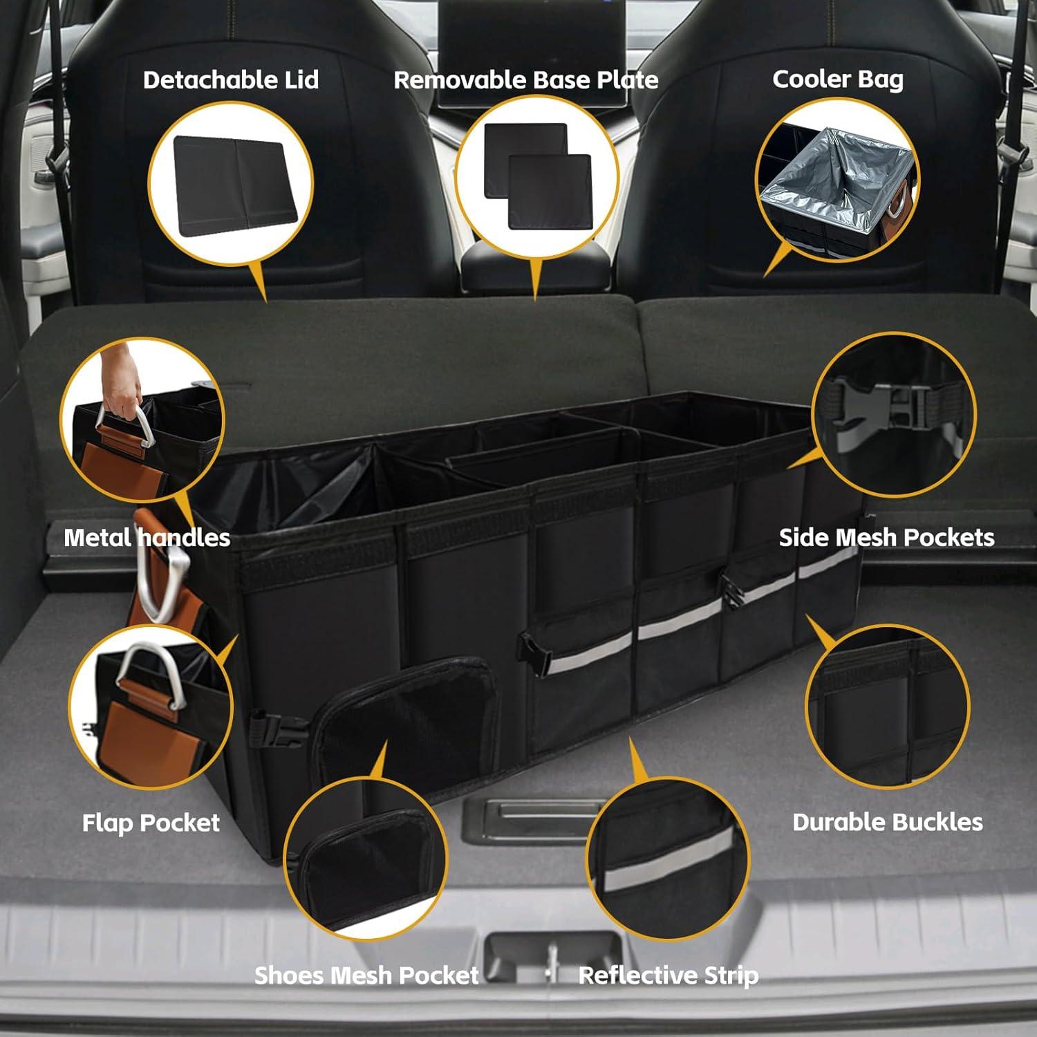 Organizador de Maletero RYUNVOVO 112L con Compartimento para Zapatos