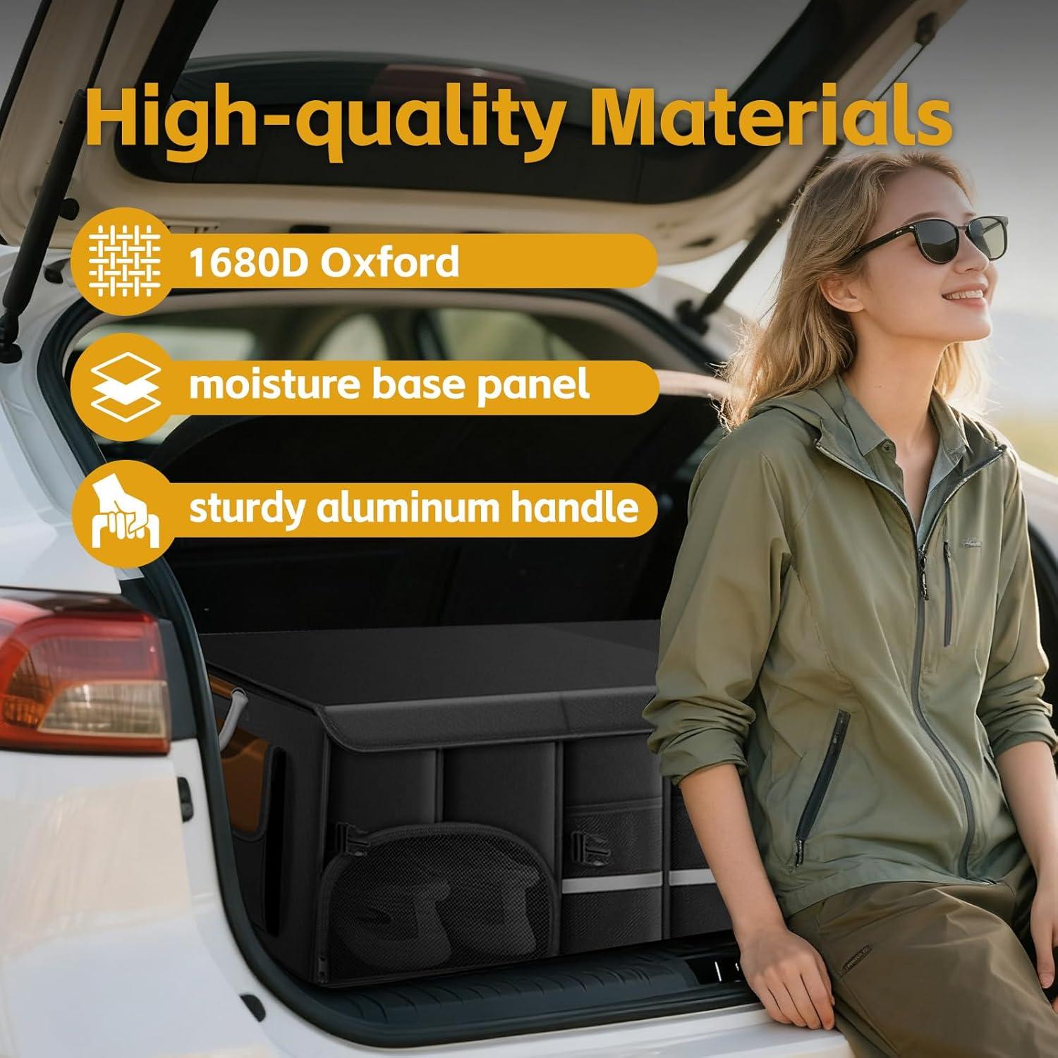 Organizador de Maletero RYUNVOVO 112L con Compartimento para Zapatos