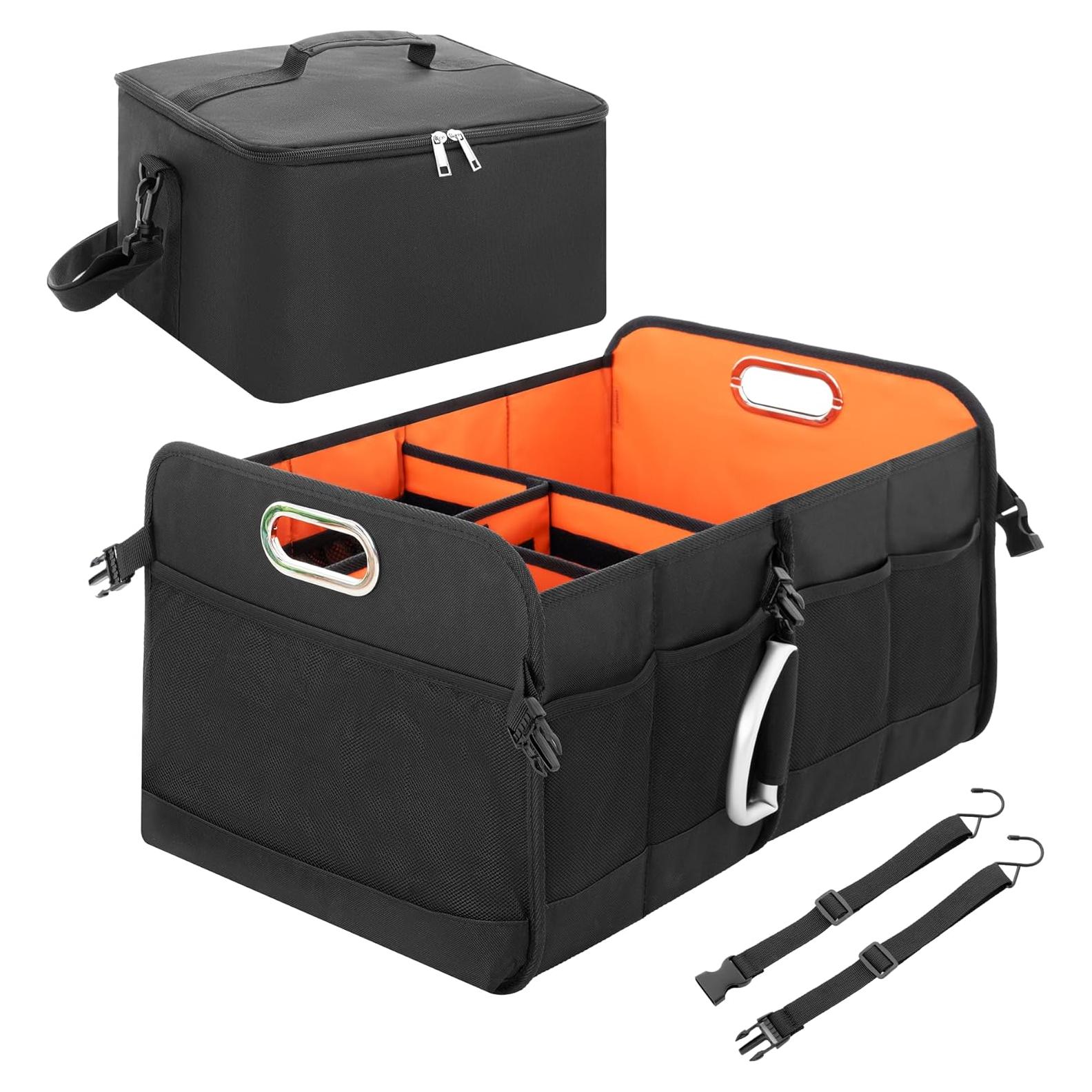 Organizador de Maletero StorageWorks Mediano Negro y Naranja