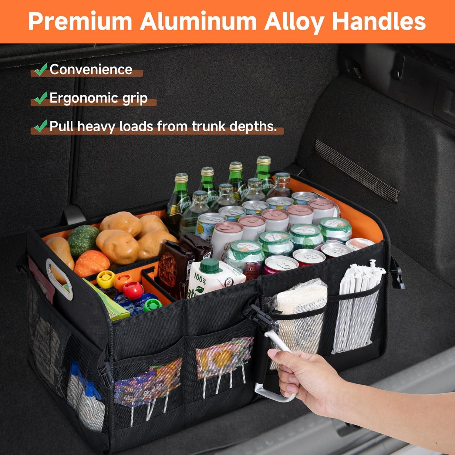 Organizador de Maletero StorageWorks Mediano Negro y Naranja