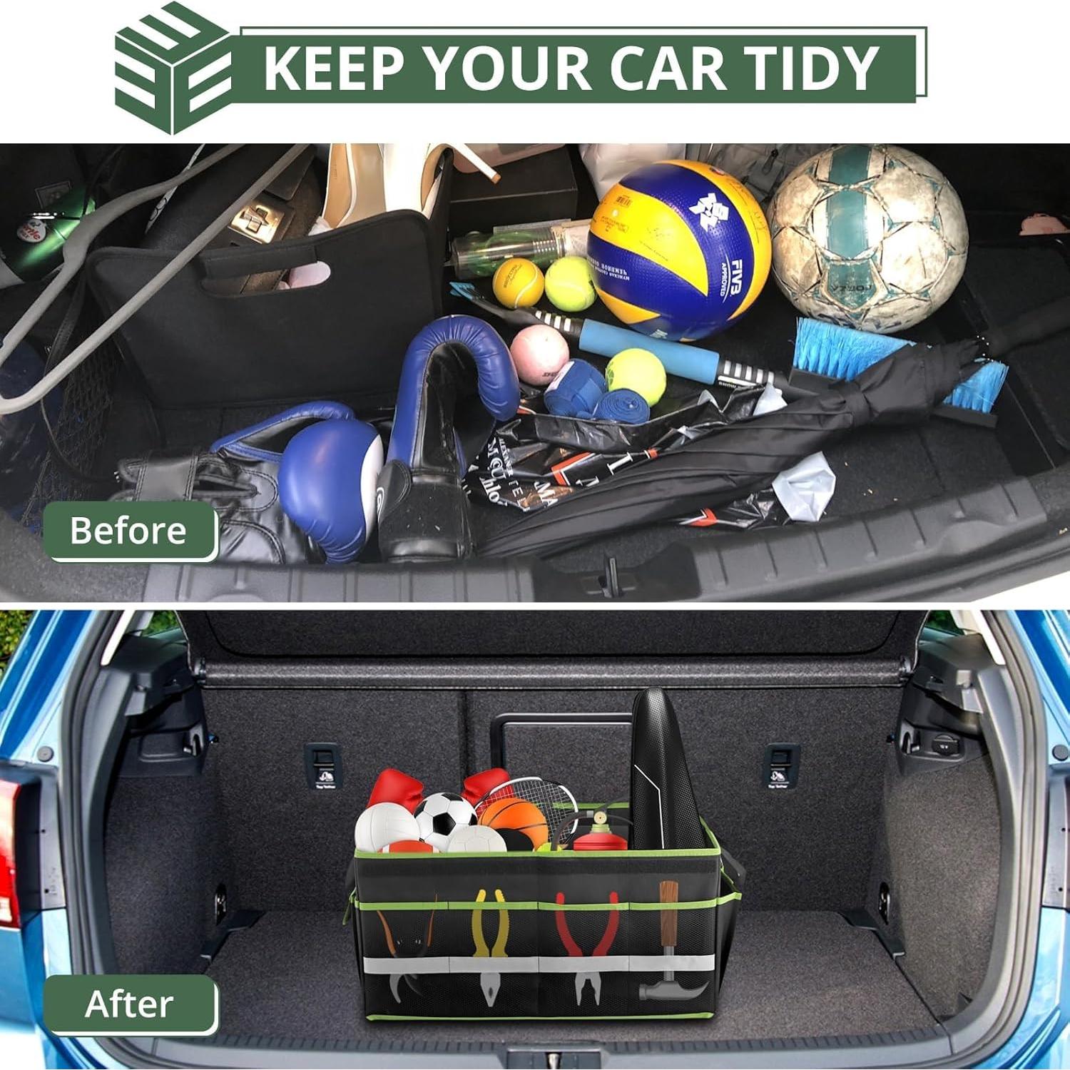 Organizador de Maletero de Coche EYPINS 50L Plegable Impermeable