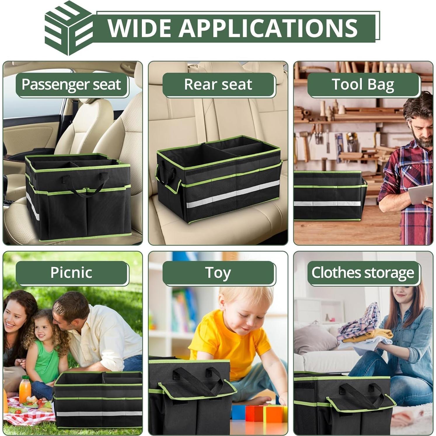 Organizador de Maletero de Coche EYPINS 50L Plegable Impermeable