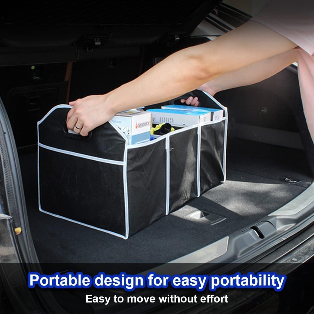 Organizador de Maletero de Coche Genérico Plegable Impermeable 3 Compartimentos