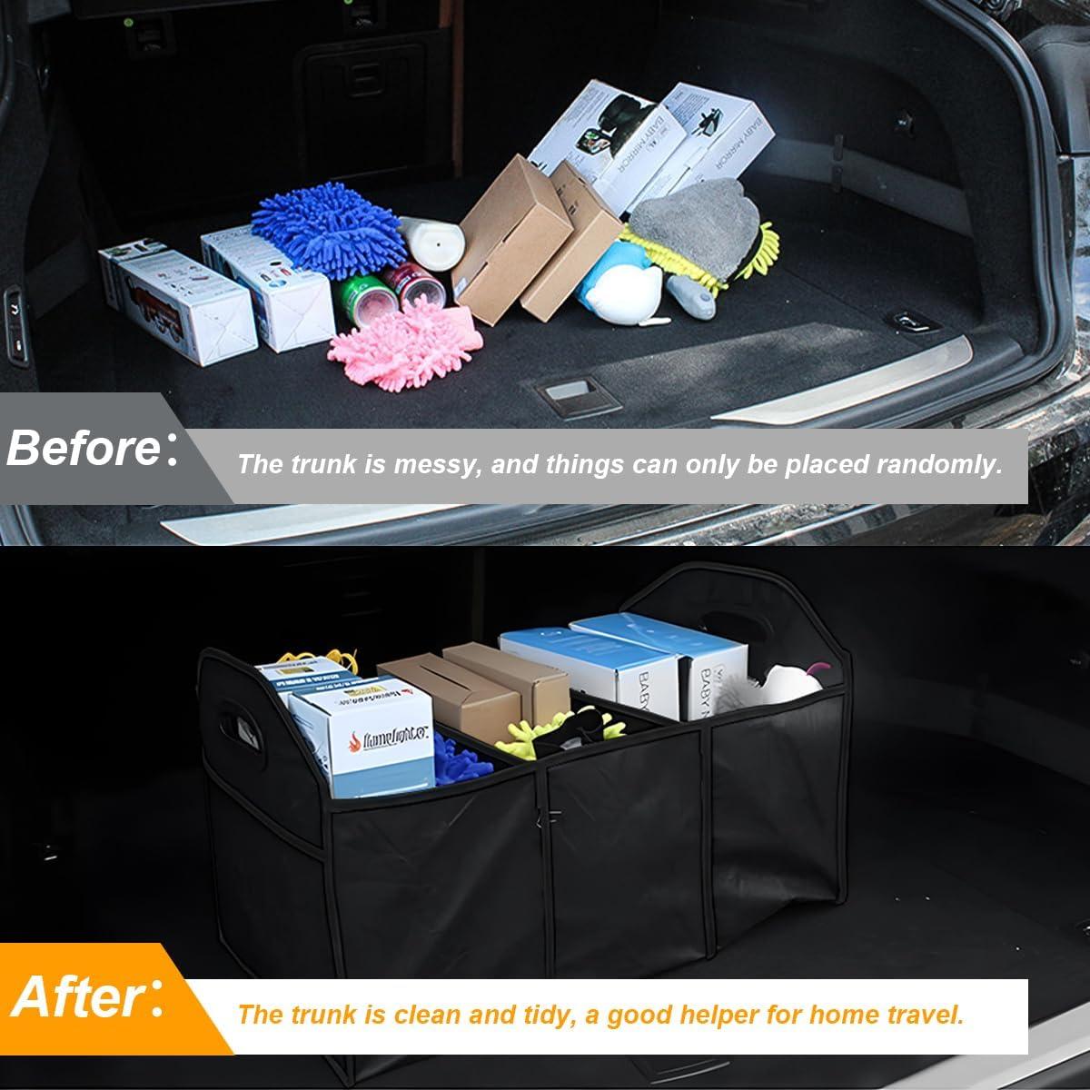 Organizador de Maletero KHGUZ 42L Plegable Impermeable Negro