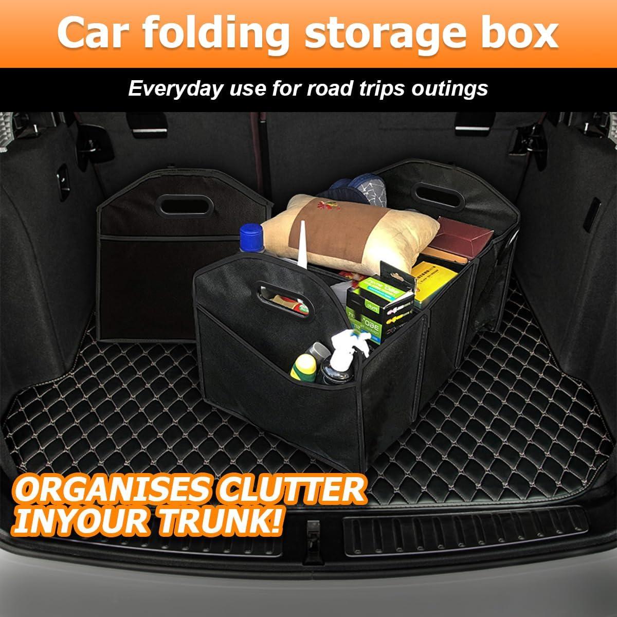 Organizador de Maletero KHGUZ 42L Plegable Impermeable Negro