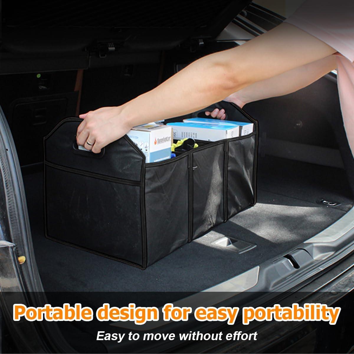 Organizador de Maletero KHGUZ 42L Plegable Impermeable Negro