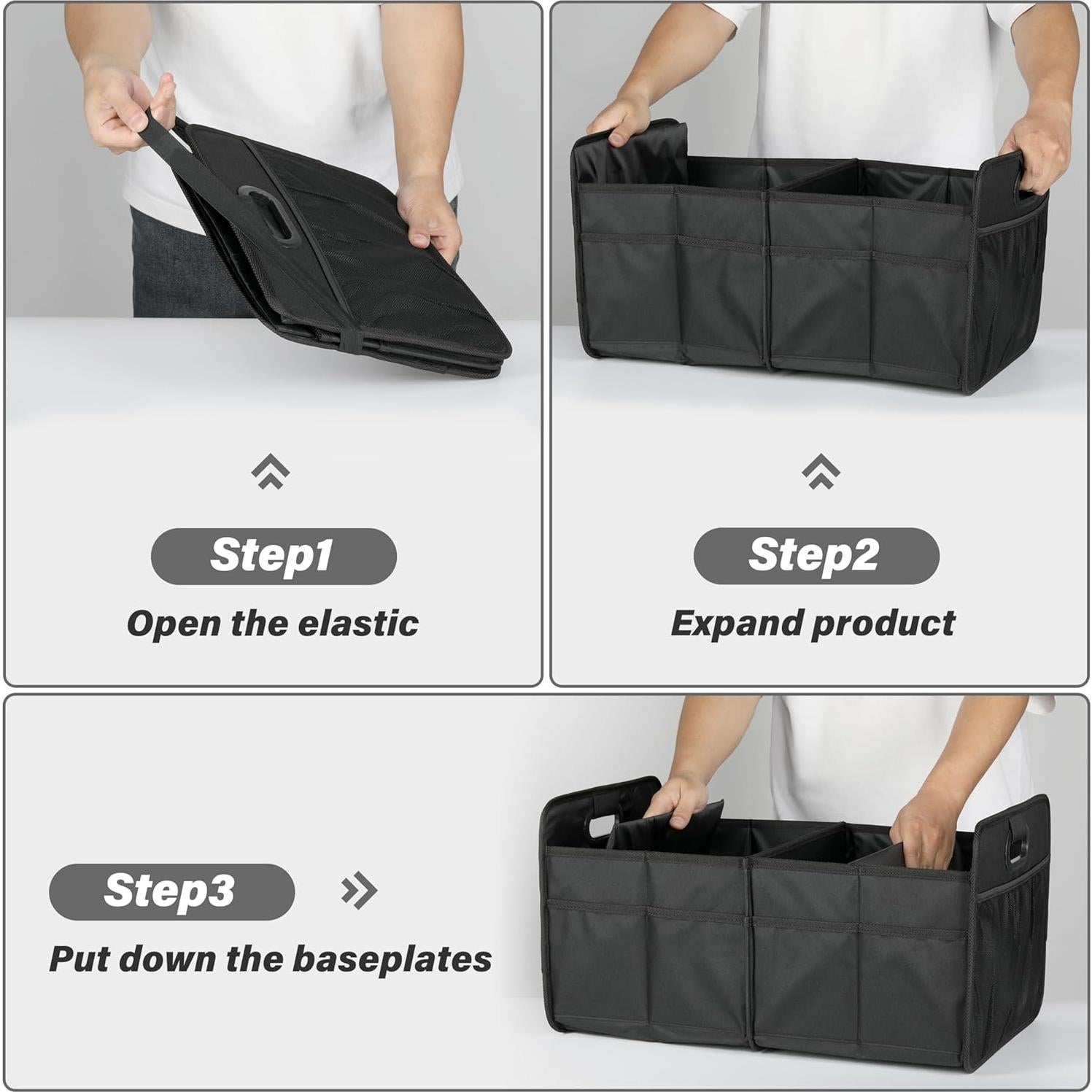 Organizador de Maletero HealSmart Plegable 50L Antideslizante