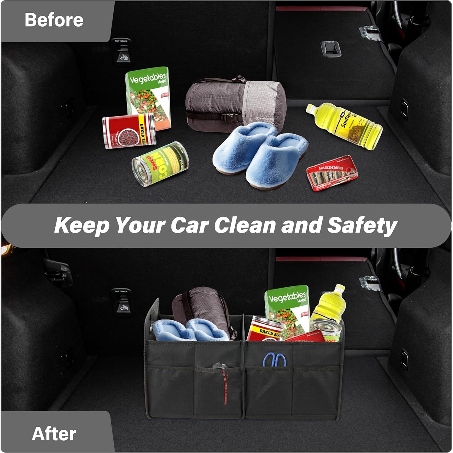 Organizador de Maletero HealSmart Plegable 50L Antideslizante